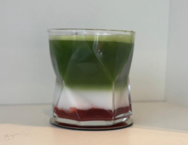 Fruit Matcha Latte - seasonal fruit blend with ceremonial matcha