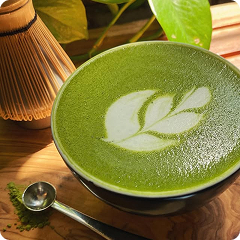 Matcha latte from Tama Matcha mobile bar Berlin